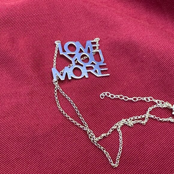 Dyadema “LOVE YOU MORE” Sterling Silver Necklace - Picture 14 of 14